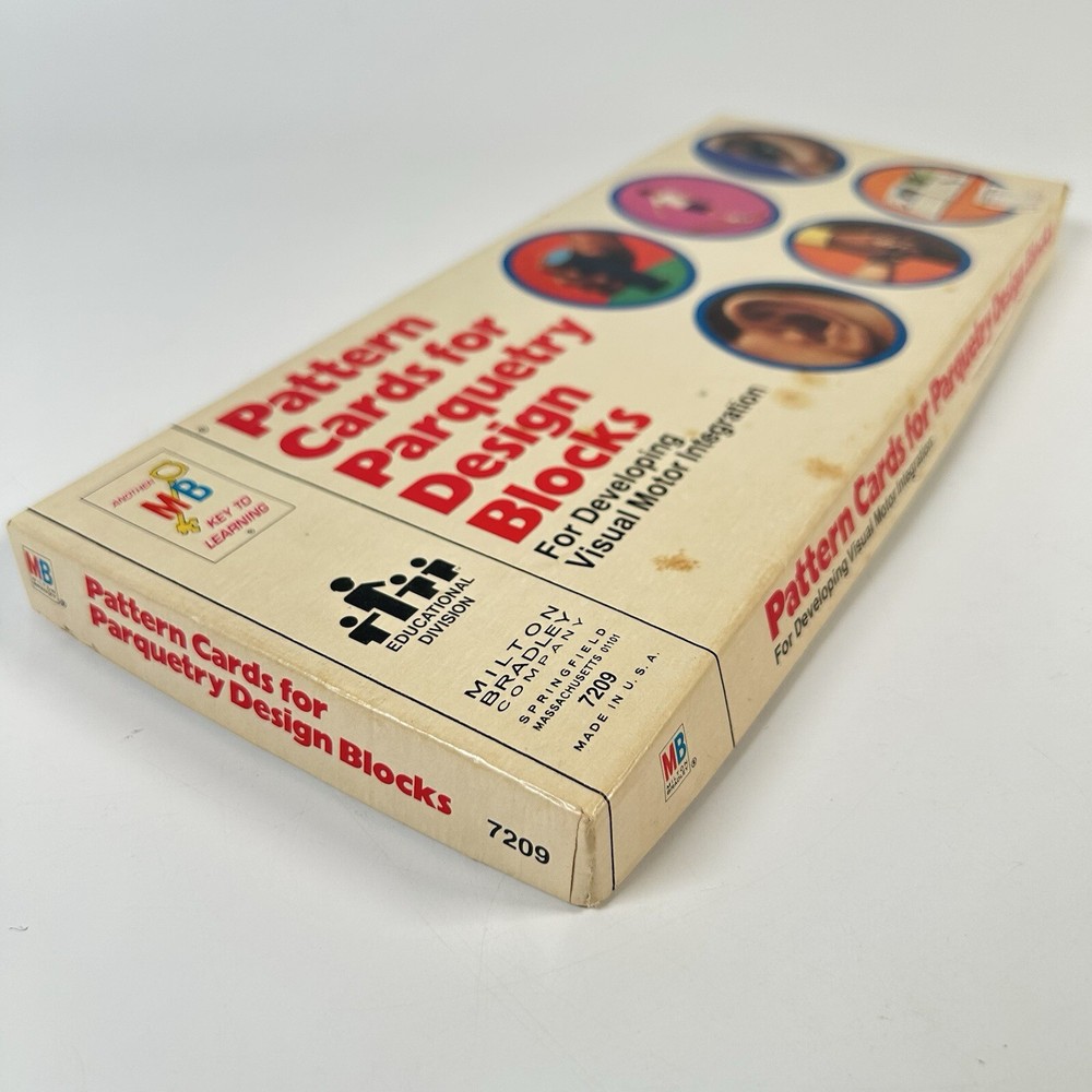 Vintage Milton Bradley Parquetry Pattern Cards 7209