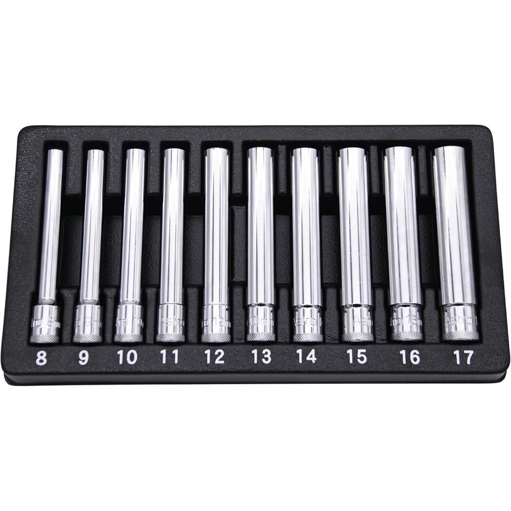 Astro Pneumatics 4110 10pc 3/8" Drive Extra Deep Metric Socket Set