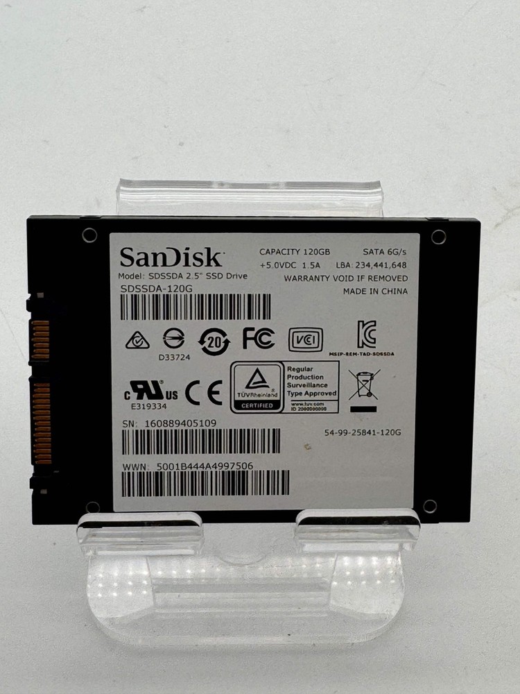 SanDisk Plus 120GB Internal SSD SDSSDA-120G-G27 Black