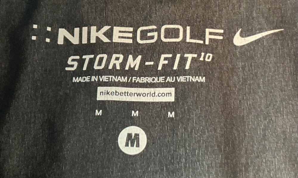 Nike Golf Storm Half-Zip Jacket Black Size Medium