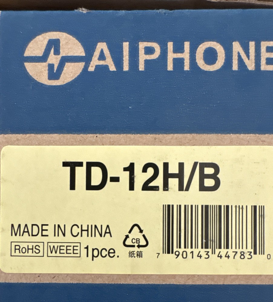 AIPhone TD-12H/B Brand New