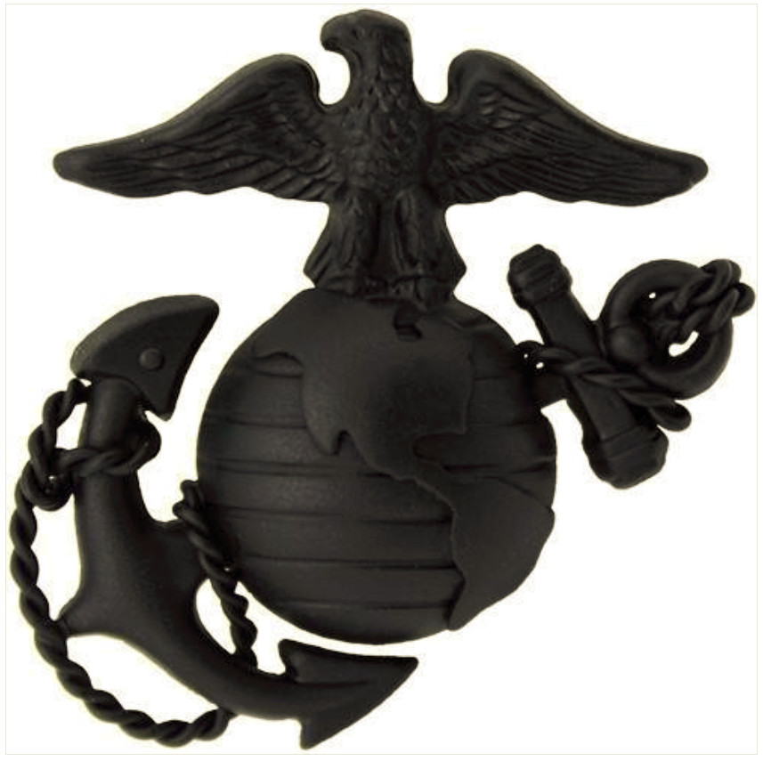 Vanguard MARINE CORPS SERVICE CAP DEVICE: OFFICER