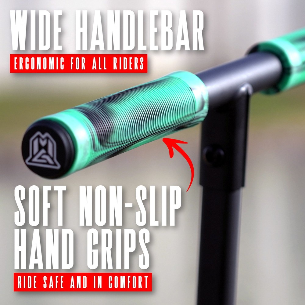 Large Folding Kick Scooter – Adjustable Handlebar – Big 200mm Wheels