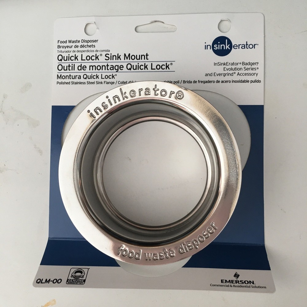 InSinkErator OEM Garbage Disposal Sink Flange Stainless Steel~New/Open box