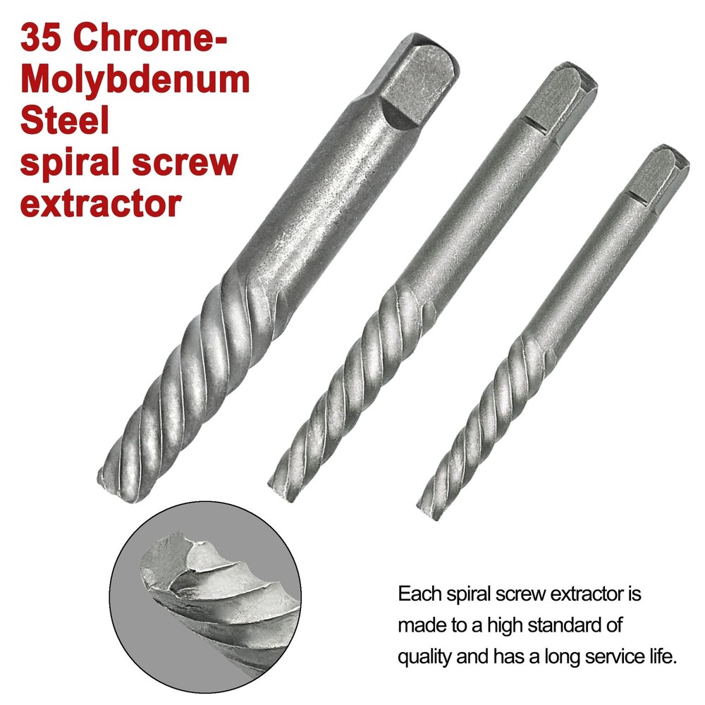 14Pcs Screw Extractor Set, Left Hand Drill Bit and Bolt Extractor Kit Easy to...