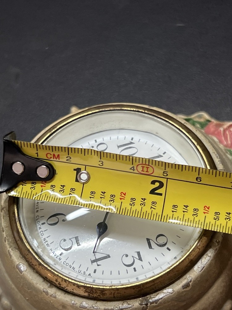 New Haven Clock Co. Mechanical Wind Designed By Hubley No. 89 Cast Wall Clock