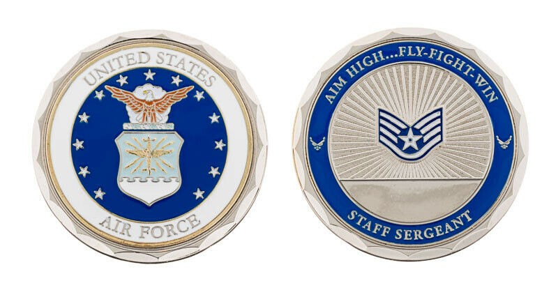 Challenge Coin U.S. AIR FORCE STAFF SERGEANT RANK CHALLENGE COIN