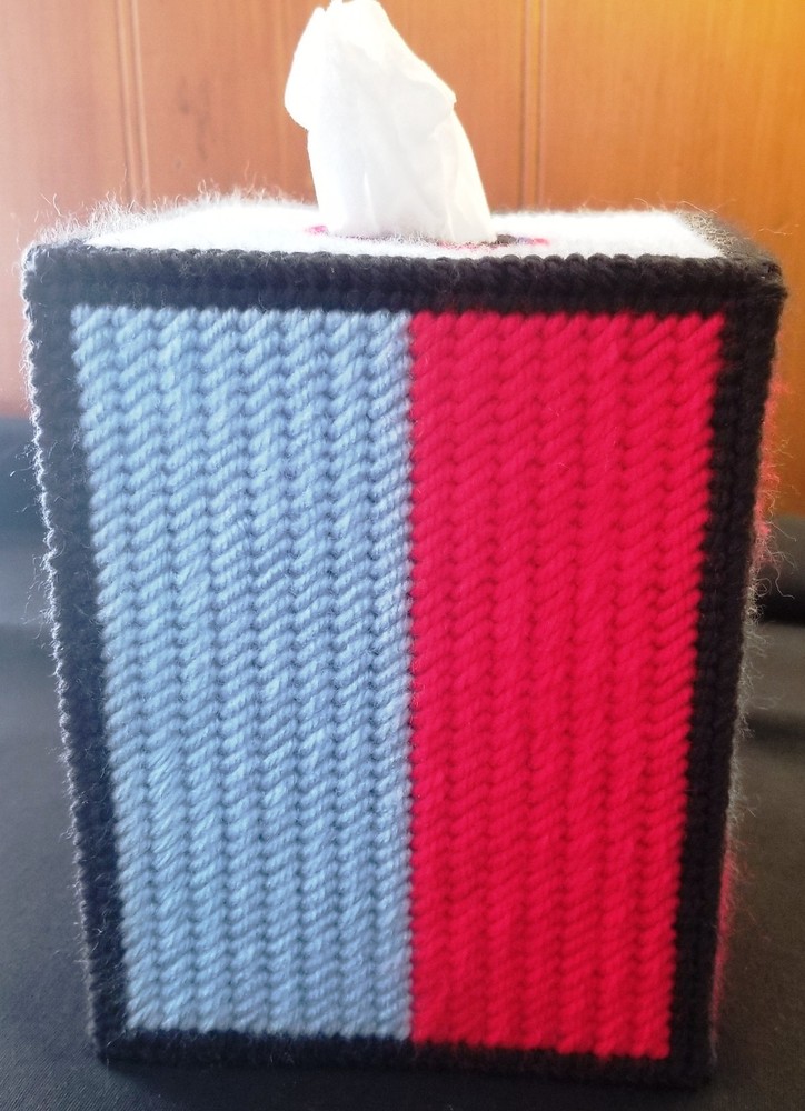 "Pepsi Cola" Tissue Box Cover (Plastic & Yarn) Finished