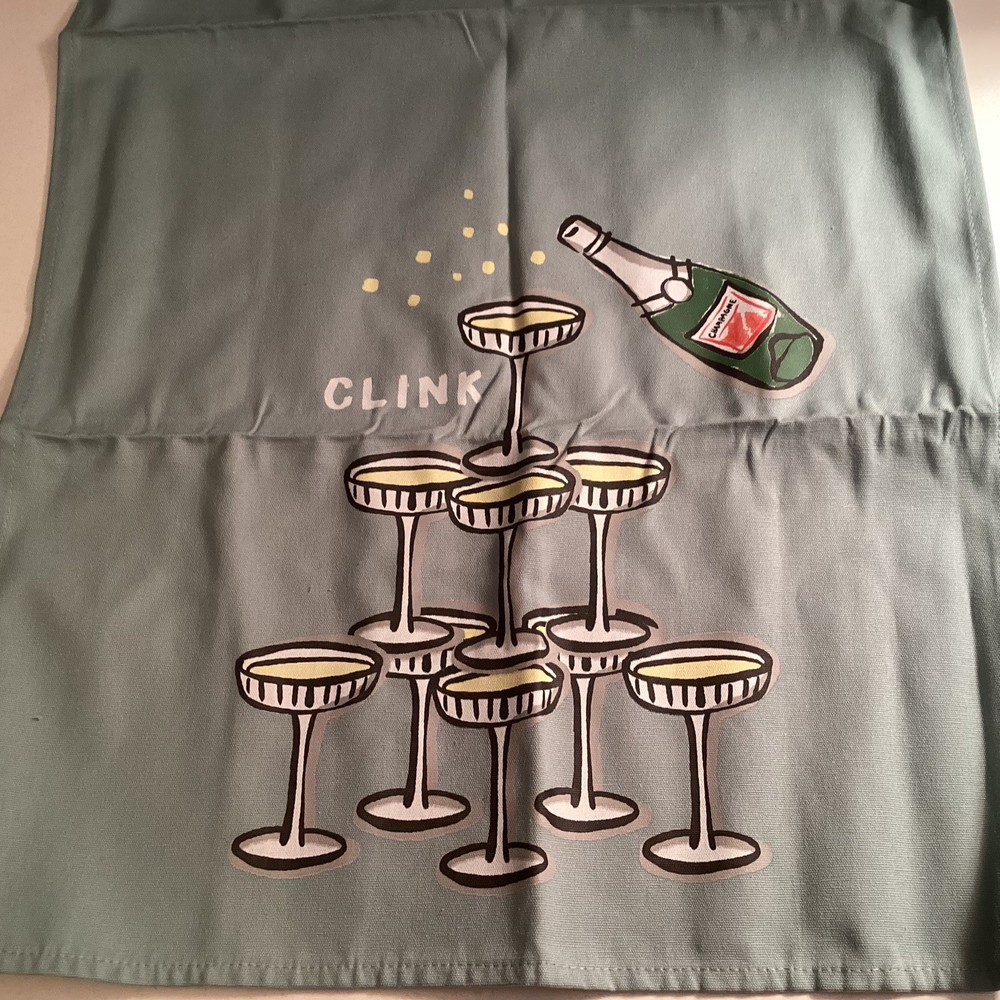 Mud Pie Champagne Bar Towel NWT