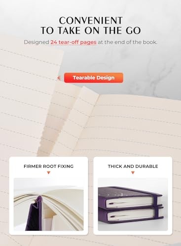 Pocket Notebook, Small Notebook, 2-Pack Total 320 Pages,3.7" x 2 Pack Purple