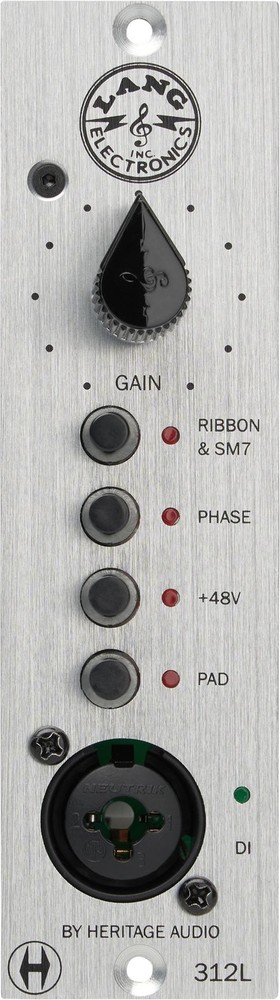 Heritage Audio Lang 312L 500 Series Microphone Preamp