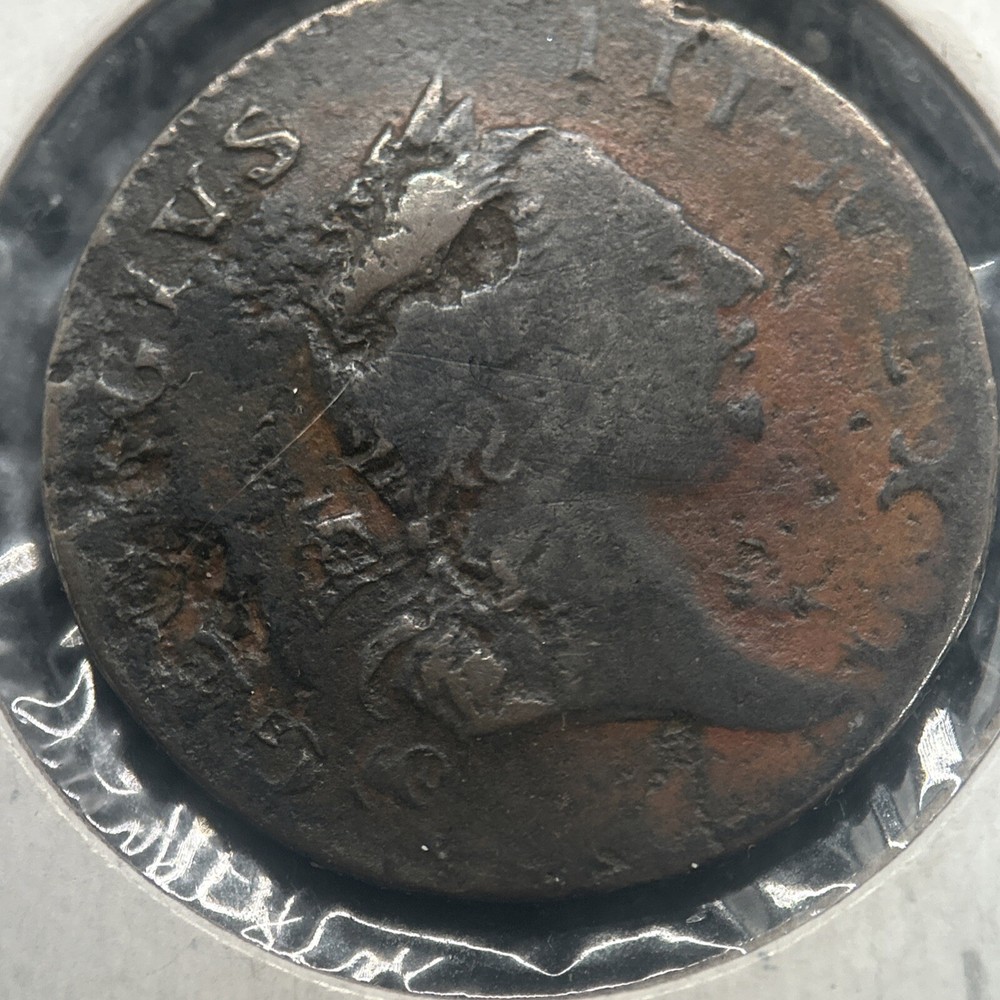 1773 Virginia Halfpenny, No Period