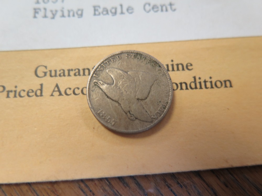 1857 Philadelphia Mint Copper-Nickel Flying Eagle Cent