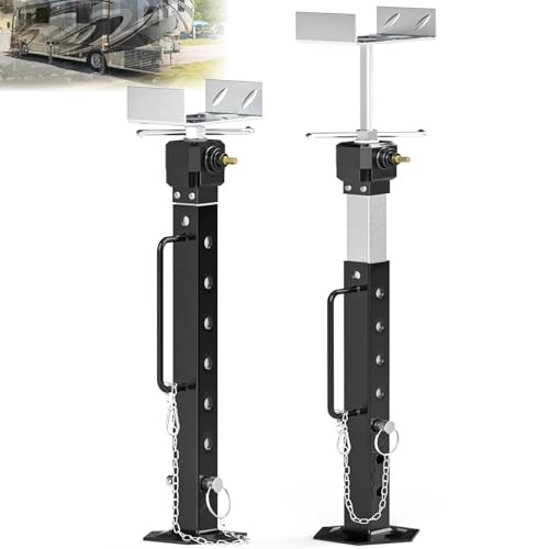 2026 Upgraded RV Slide Out Supports Stabilizer Jacks, [Allow Drill Silver
