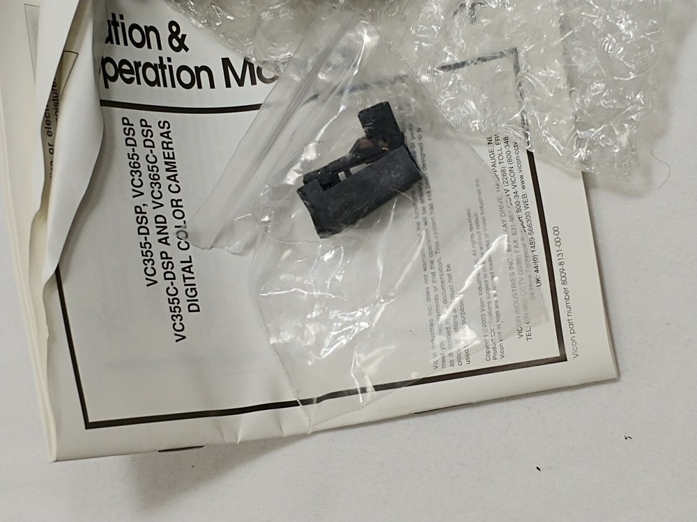 Vicon Model VC365-DSP Color CCD Camera with Manual