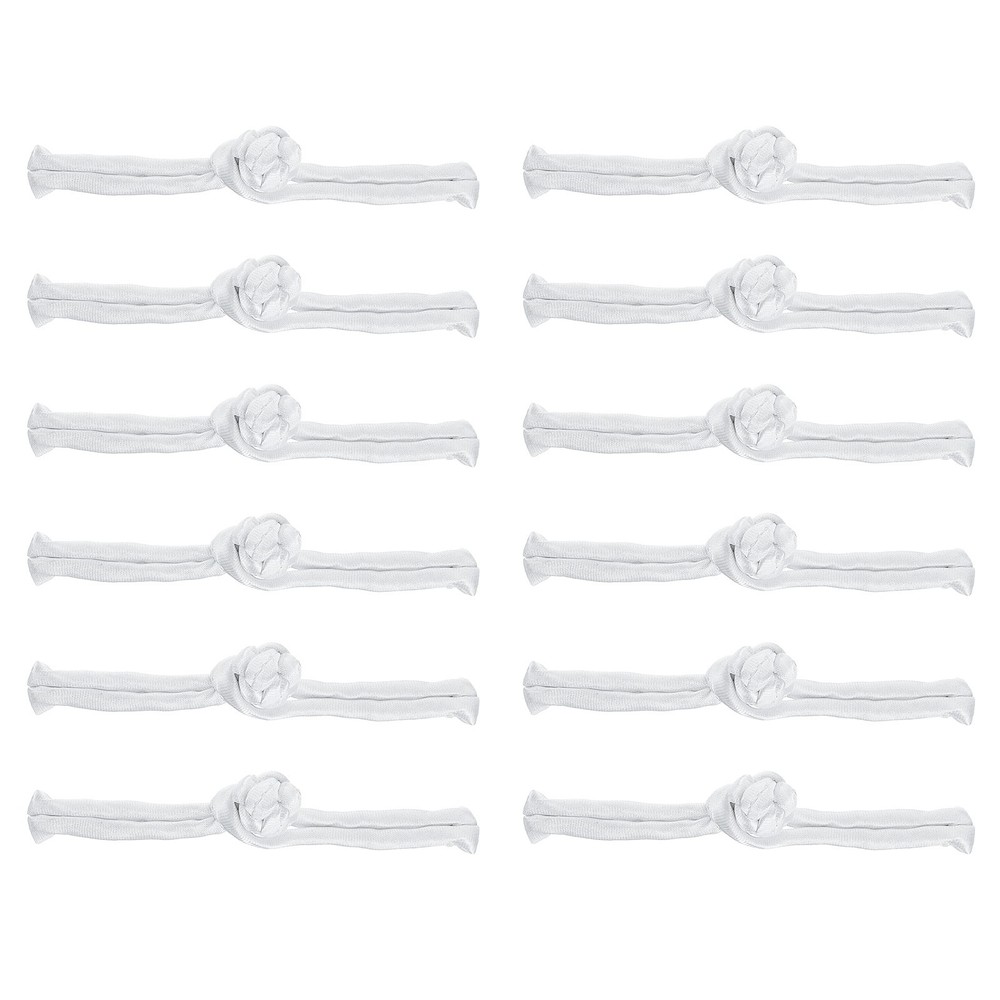 20 Pair Chinese Knots Sewing Buttons Closure White