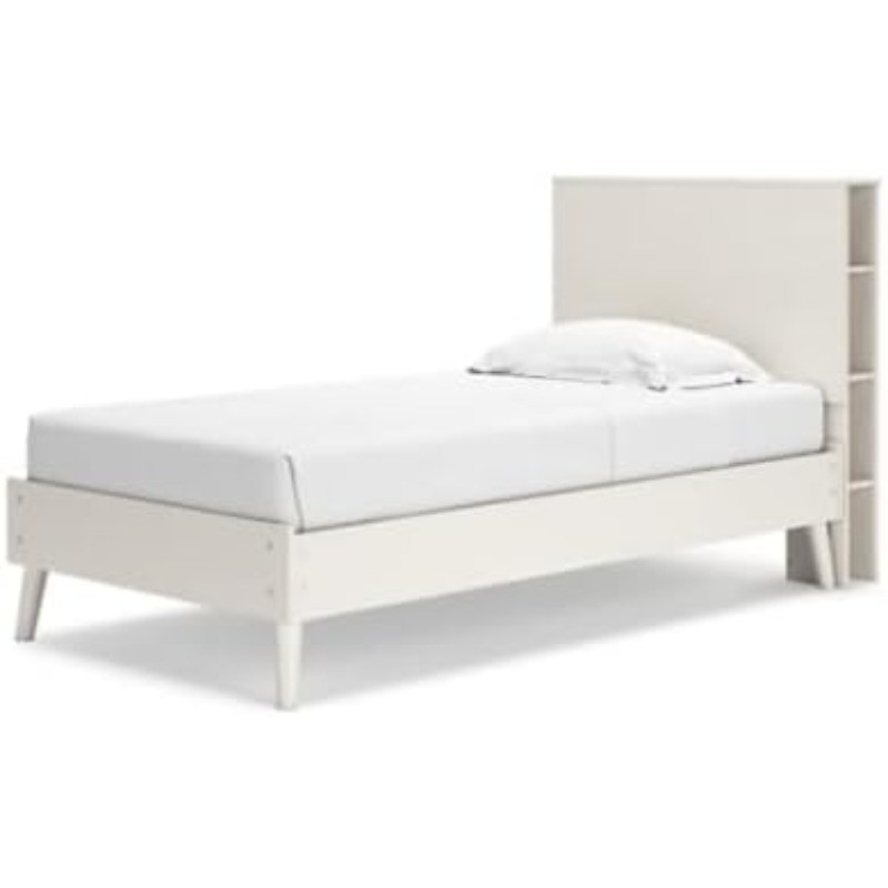 Aprilyn Twin Bookcase Headboard, Whitewash