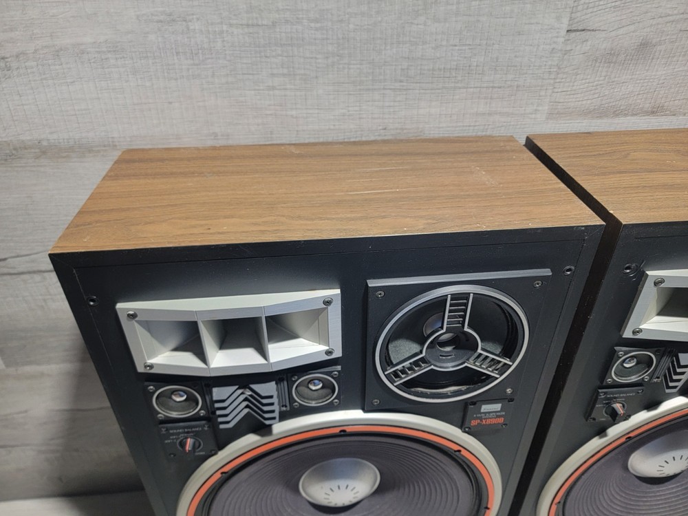 Sansui SP-X8900 4 Way 6 Speaker System With Covers Tested/ Works