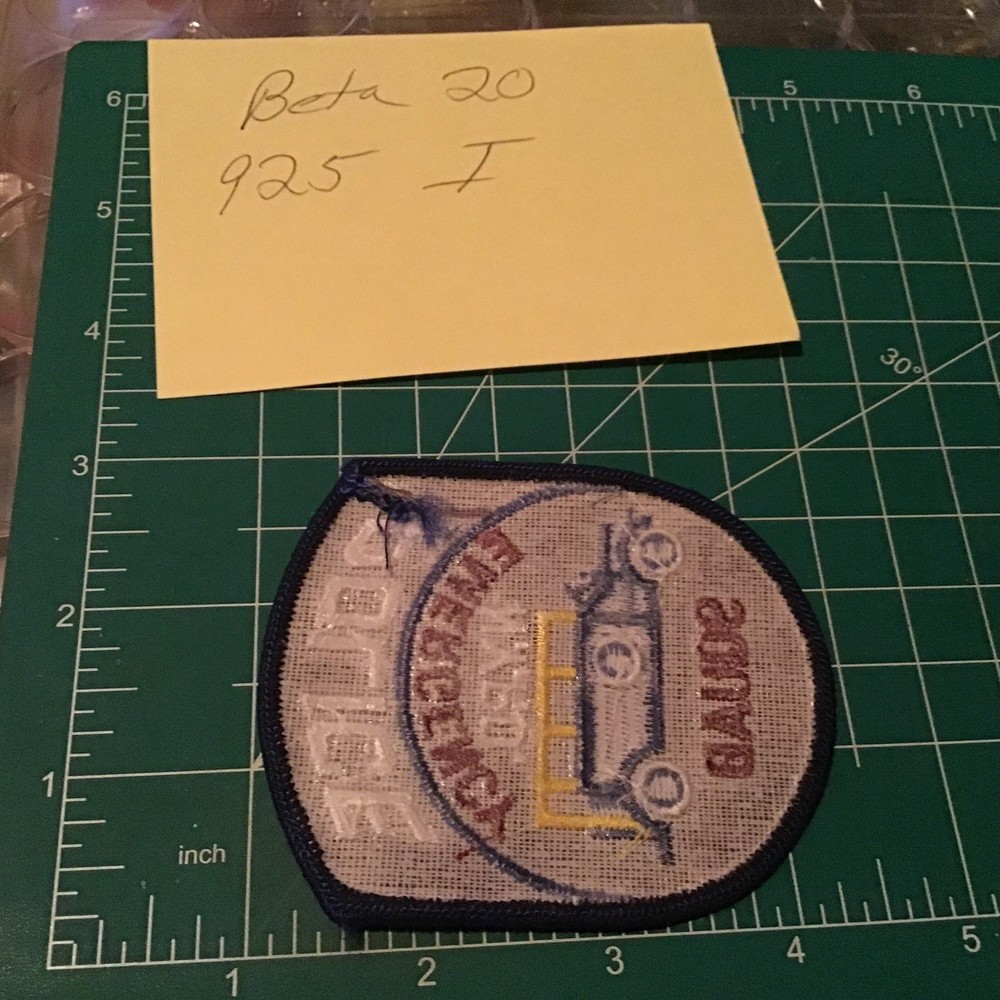 NYPD Emergency Squad American Flag patch