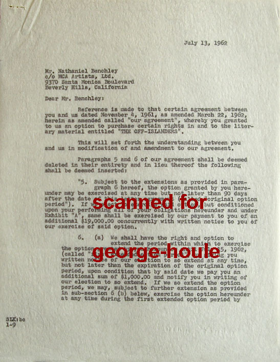 NATHANIEL BENCHLEY--SIGNED---RUSSIANS ARE COMING-JAWS