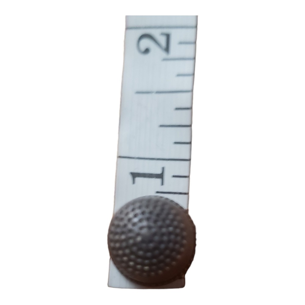 Mini Tiny Short Deco Thimble Pre-owned sterling silver 925 vintage