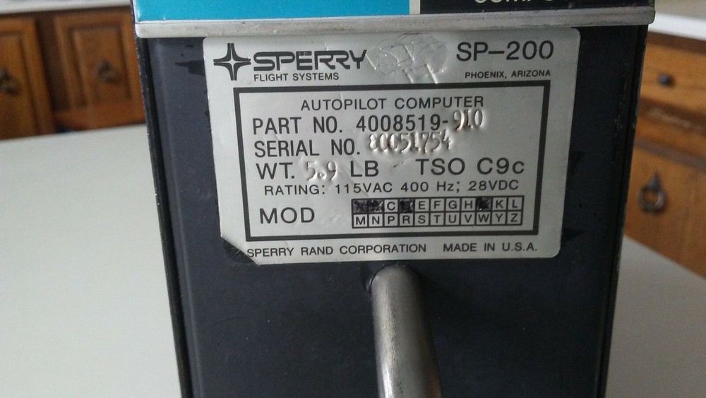 Sperry, Honeywell SP-200 Autopilot Computer ((Untested!)) 30 DAY RETURN!!!