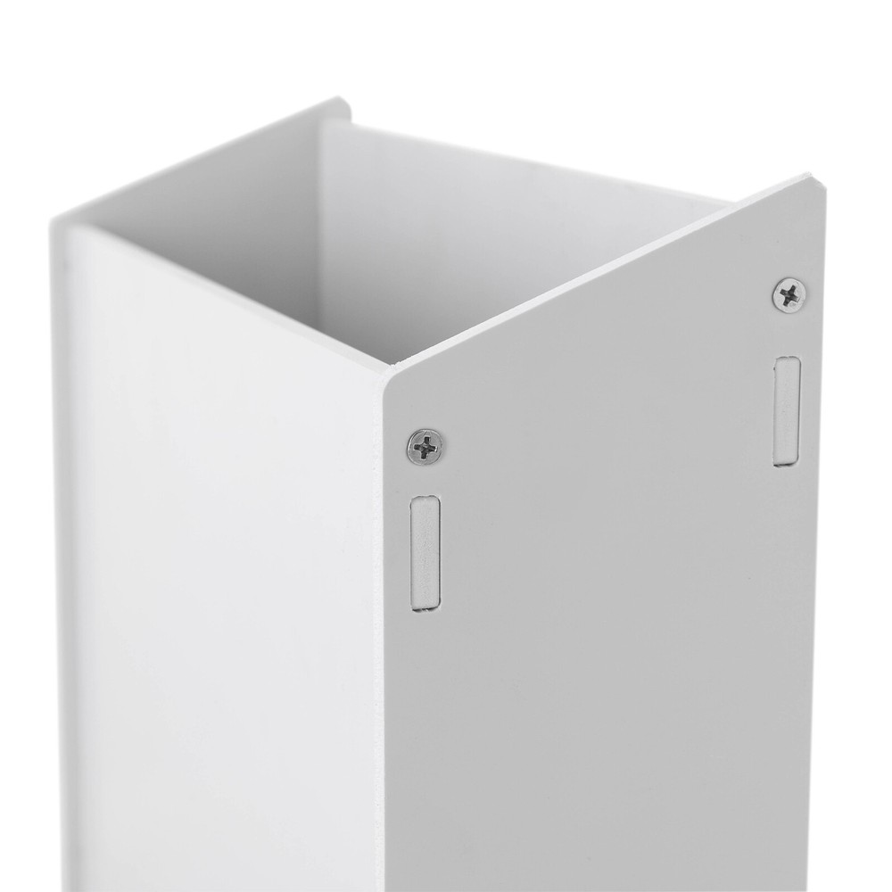White Desktop Organizer Desktop File Holder File Organizer Modern Rectangular