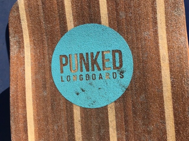 Punked Longboards Geometric Green Drop Down Longboard 41 inches Complete
