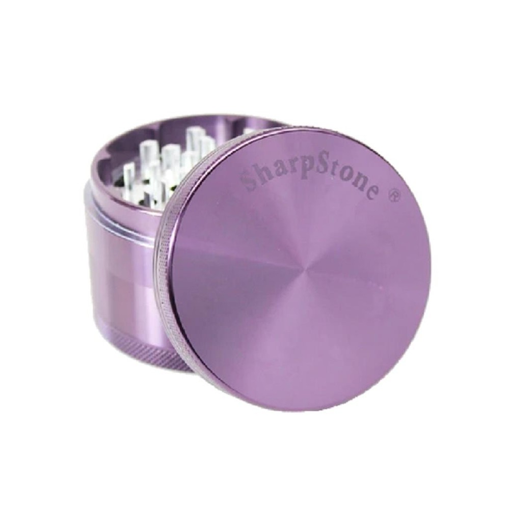 SharpStone Hard Top 4 Piece 2.2” Herb / Spice Grinder PURPLE AUTHENTIC