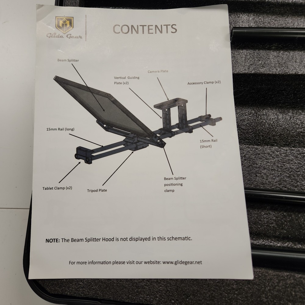 Glide Gear TMP 750 Professional Tablet Teleprompter w/ Hard Case *READ*