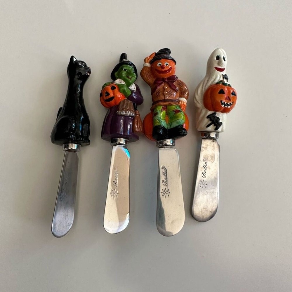 Christopher Radko Halloween Pate Knives Set Vintage