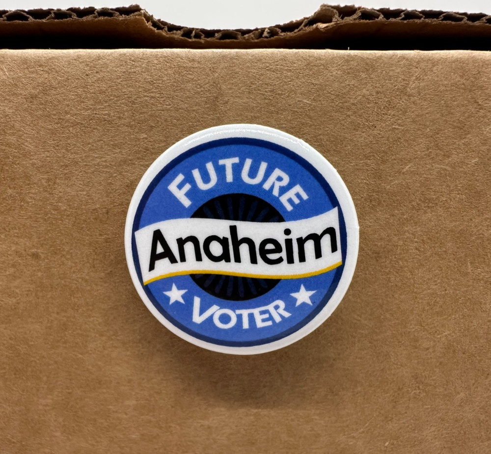 Future Anaheim Voter Pin Button 1.25"