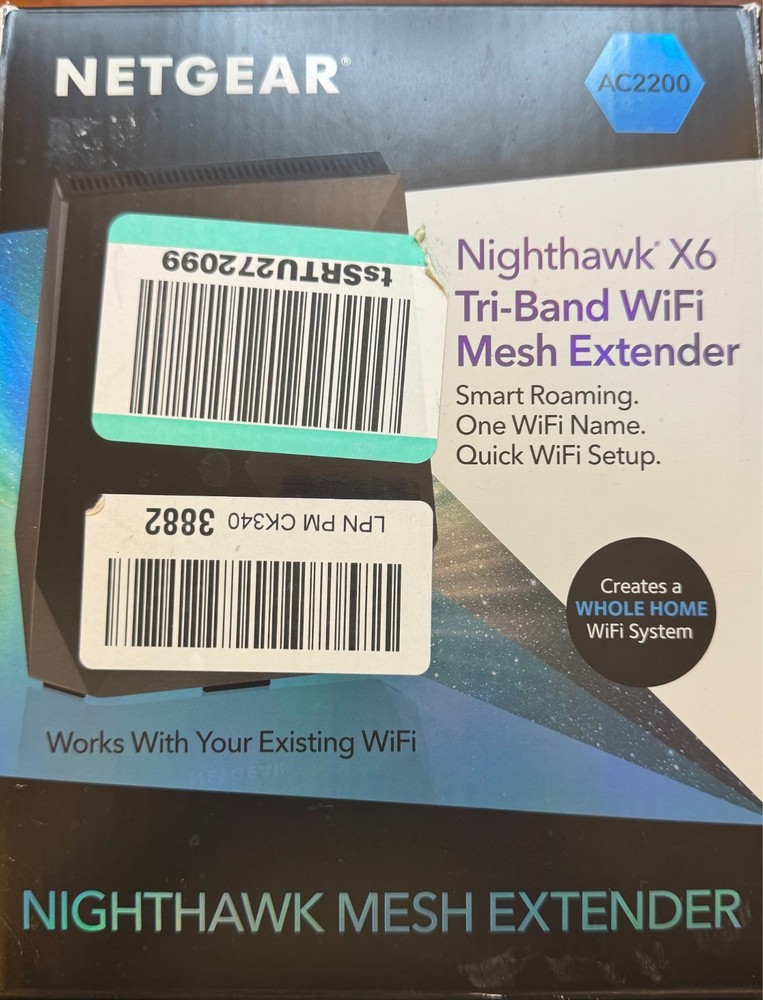 NETGEAR NIGHTHAWK WiFi Mesh Range Extender EX7700 - AC2200