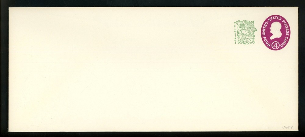 US Postal Stationery U545 Mint Envelope Entire Benjamin Franklin 1962 Type I