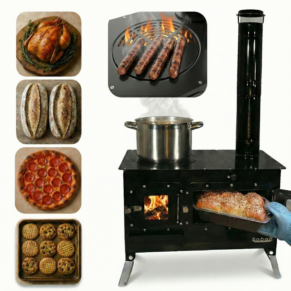 Bundle: Trailblazer" Cookstove + 2 Extra Straight Pipes