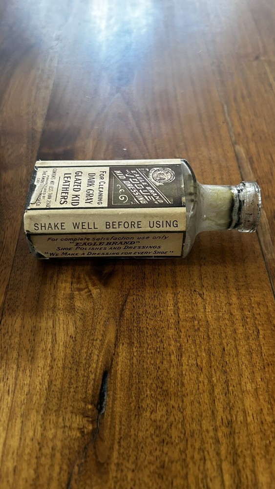 Vintage Eagle Brand Vogue DRESSING BOTTLE W/ BOX Leather Preserver