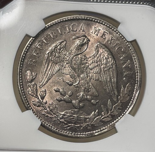 Mexico - 1902 ZsFZ Silver Peso (NGC MS 62)