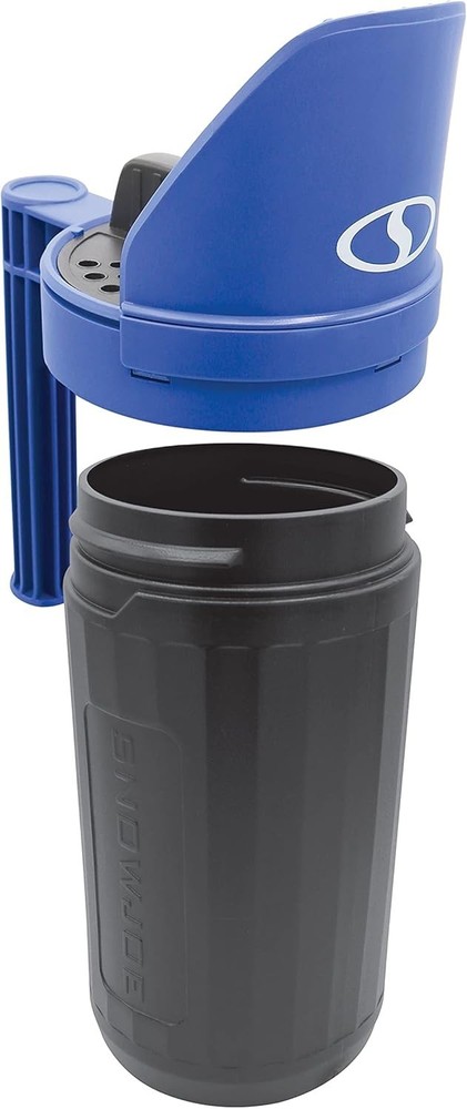 Adjustable Dial Handheld Spreader for Ice Melt & Grass Seed - 5 lbs, Blue/Black