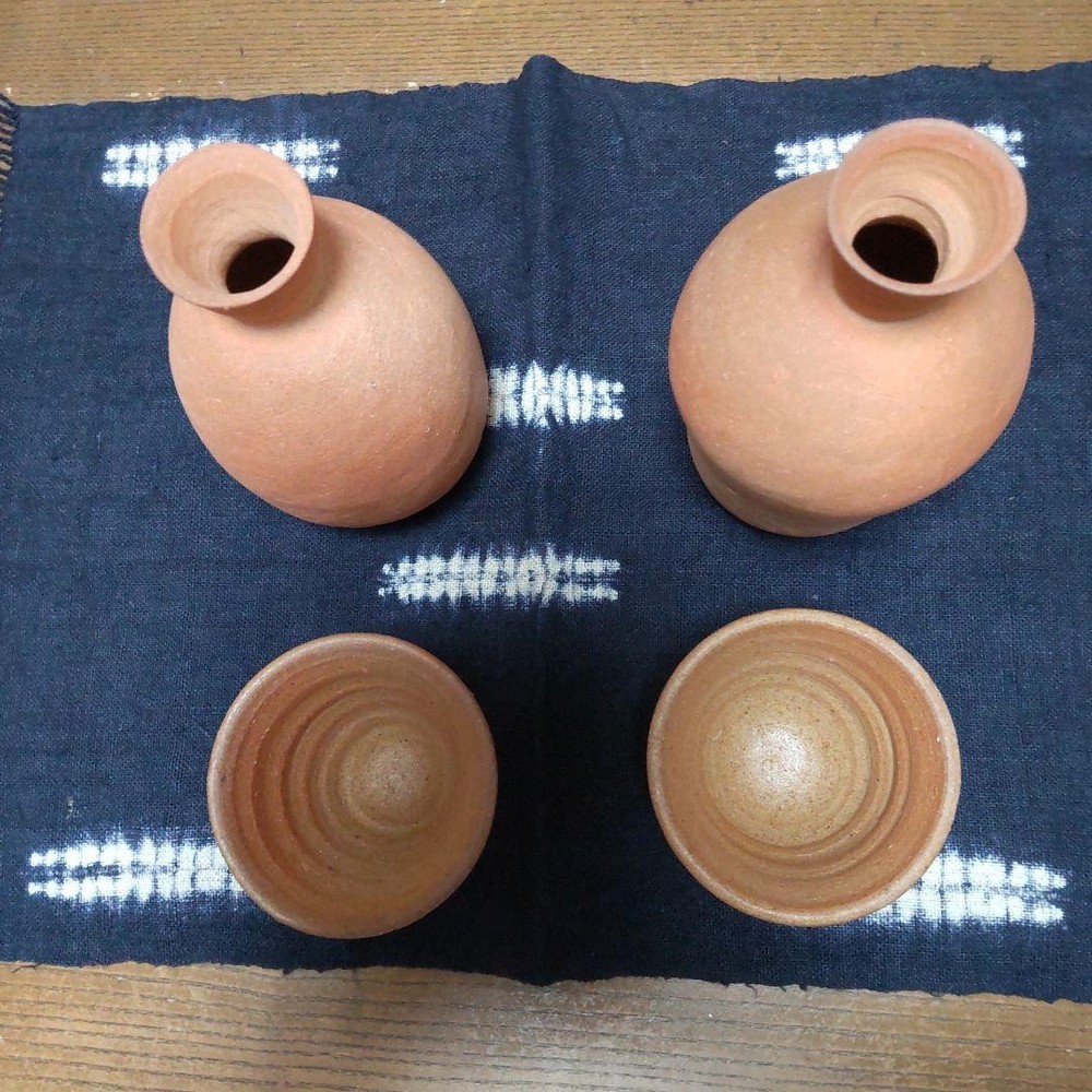 Sake set Bizen ware 101