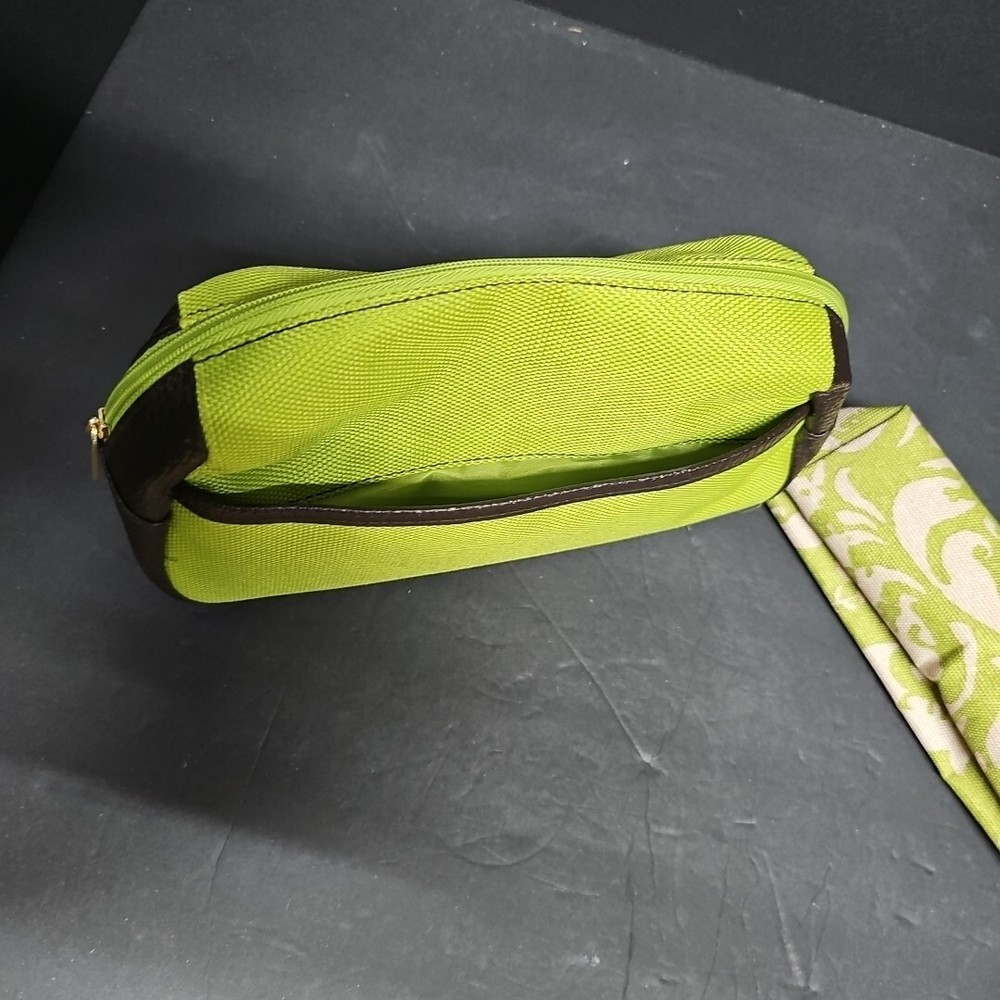 ESTEE LAUDER Lime Green Makeup Cosmetics Bag