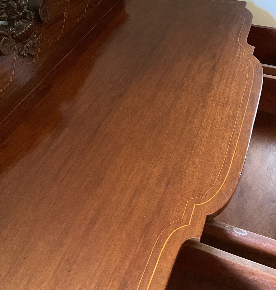 Antique American Edwardian Inlaid Server
