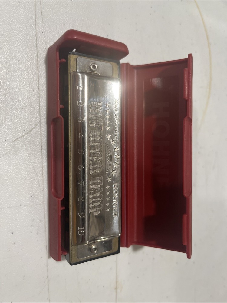 Hohner Key C MS Big River Harp Harmonica w/Original Case, Made in Germany, EUC