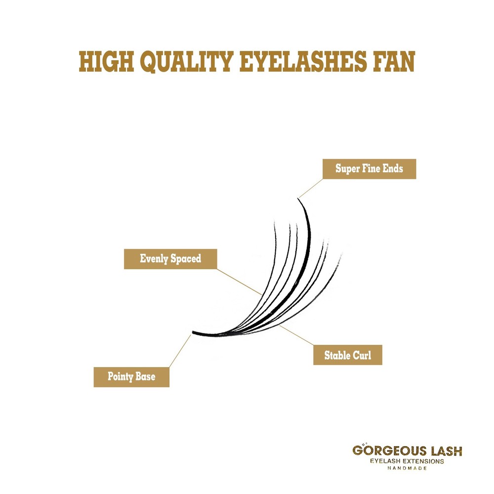 Wispy Loose Lash 5D, 7D Premade Eyelash Extensions, 0.07mm, Mix or Single Length