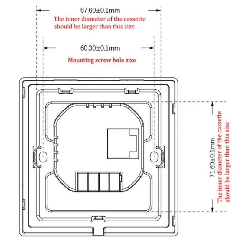 4''KNX switch smart home control smart central control screen Smart hotel