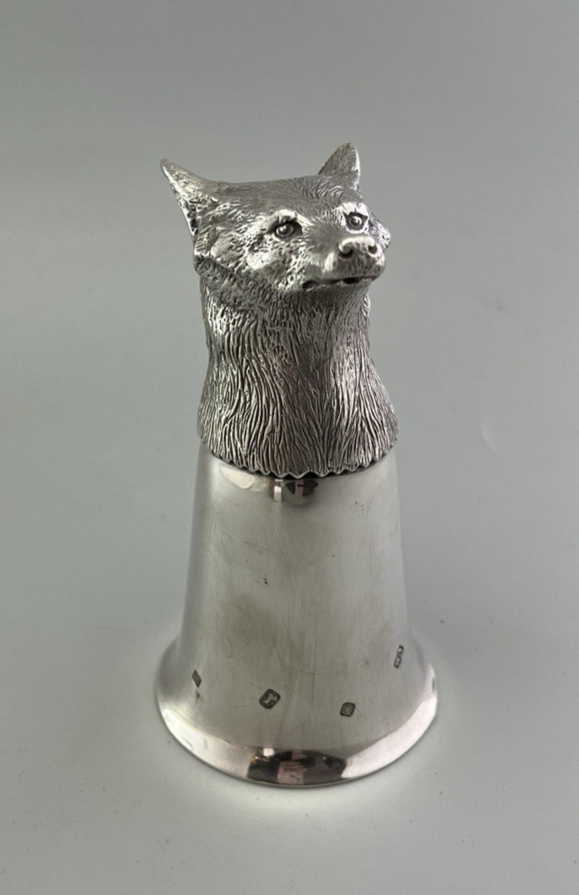 Modern Solid Silver Stirrup Cup Camelot Silverware Sheffield 1996 295g DLZX