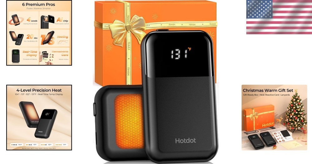 AI Hand Warmers Rechargeable 2 Pack