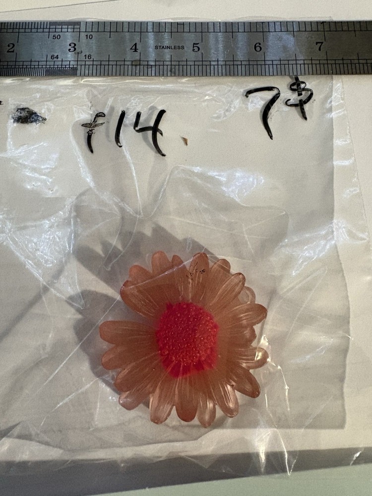 Uv Reactive, Resin Flower Kitchen Magnet