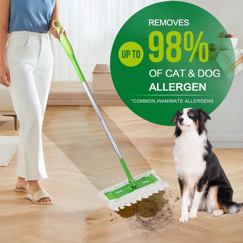 Heavy Duty Dry Sweeping Cloths for Swiffer Sweeper Mop, Microfiber Duster Mop...