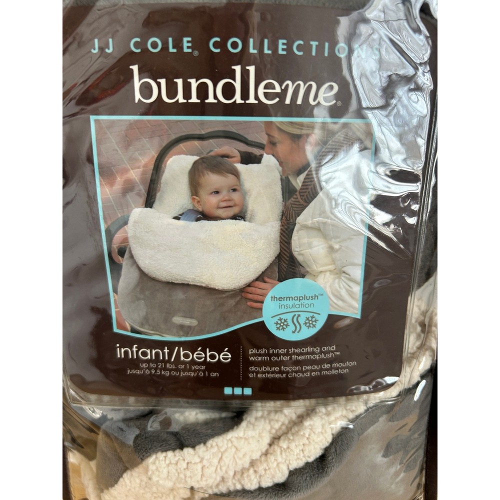 JJ Cole Bundle Me Infant Grey Graphite Thermoplastic Stroller Blanket