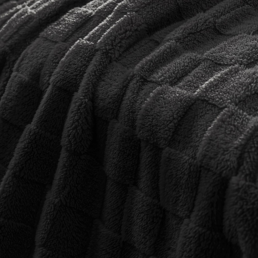 Fleece Throw Blanket for Couch,Super Soft and Warm Lightweight Checkered Patt...